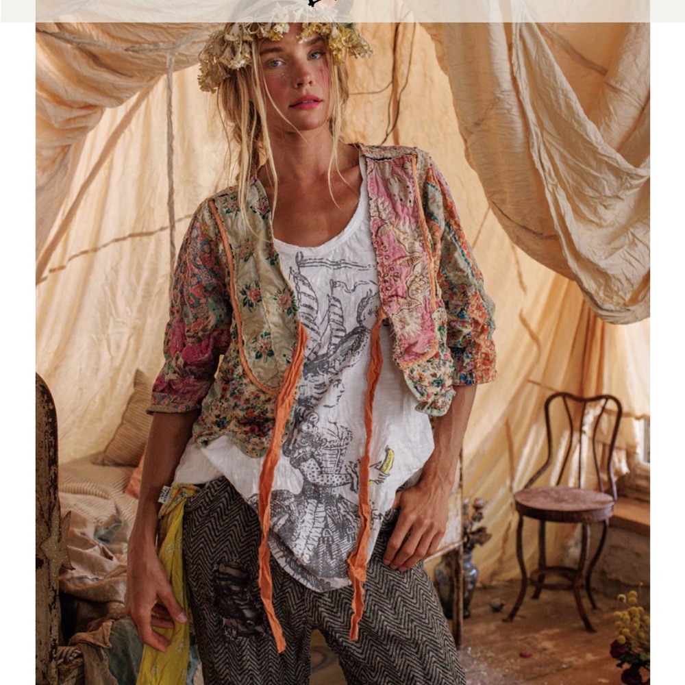 NWT Magnolia Pearl Klamkari Andhra Wonderland Jacket - Picture 3 of 12